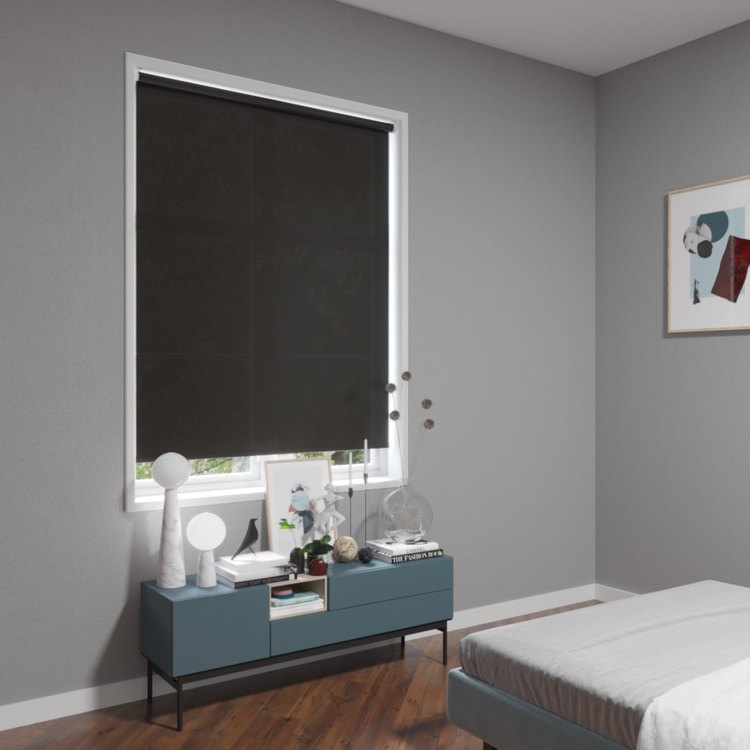1% Black Roller Shade
